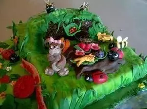 zielony tort