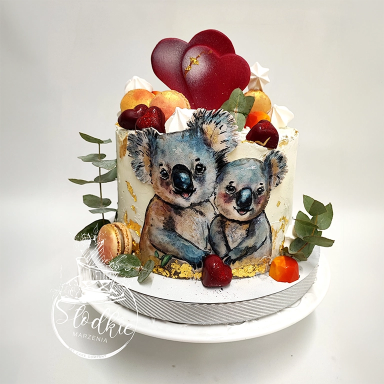 tort z misiami koala